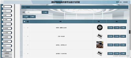 基于SSM框架的高?？佳行畔⒐蚕砥脚_(tái)設(shè)計(jì)與開發(fā)